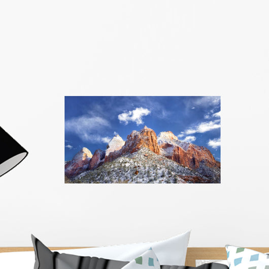 Zion Mountain Clouds Wall Decal