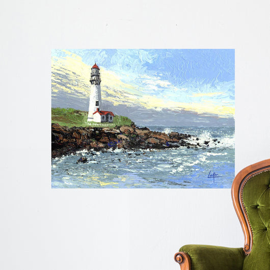 Blue Point Light Wall Decal