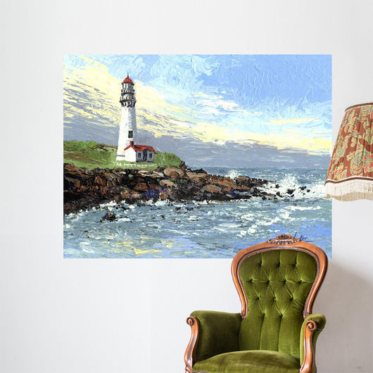 Blue Point Light Wall Decal