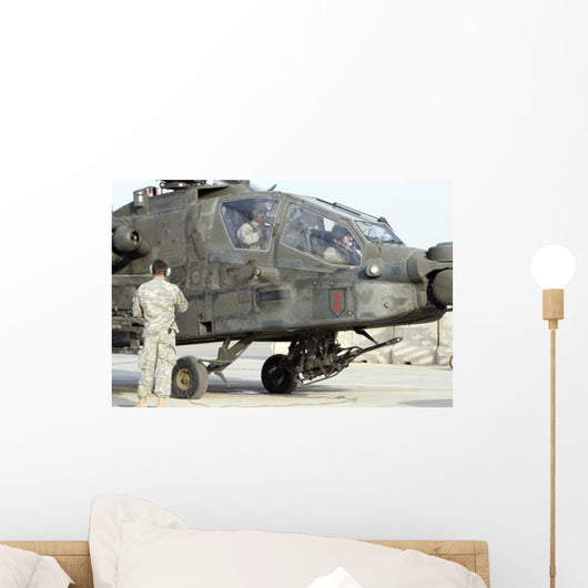 Ah-64 Apache Prepares to Wall Decal