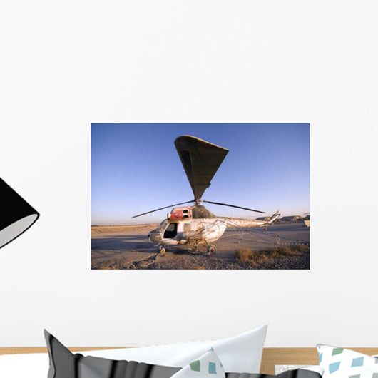 Iraqi Helicopter Sits Flight Wall Decal Design 4