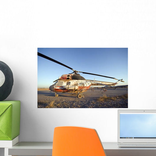 Iraqi Helicopter Sits Flight Wall Decal Design 1