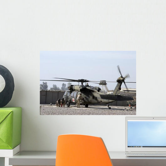 Uh-60 Blackhawk Medivac Helicopter Wall Decal Design 11