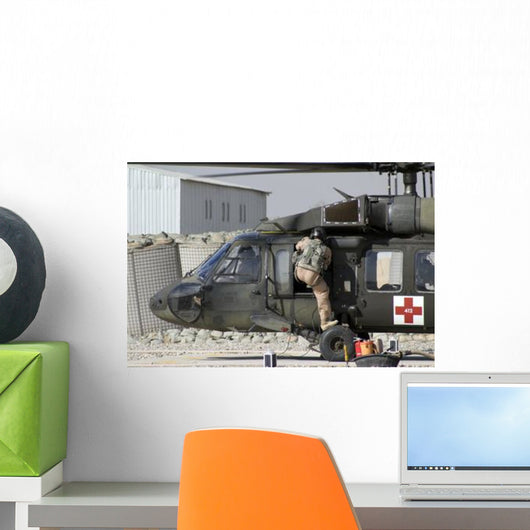 Uh-60 Blackhawk Medivac Helicopter Wall Decal Design 9