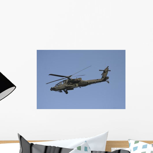 Ah-64 Apache Flight over Wall Decal Design 3