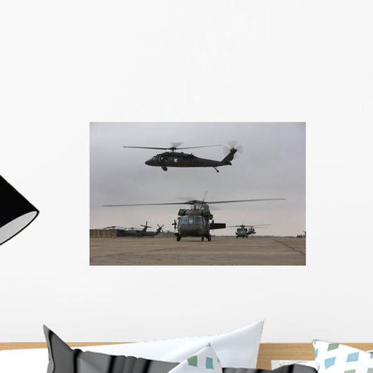 Uh-60 Black Hawks Taxis Wall Decal Design 11