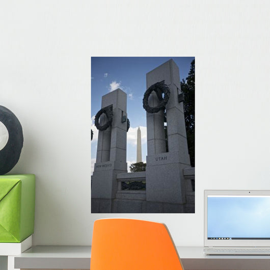 Wreaths Adorn Us World Wall Decal