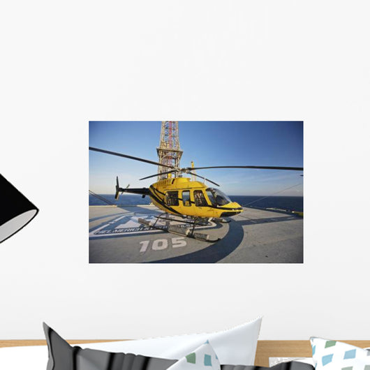 Bell 407 Utility Helicopter Wall Decal Design 11