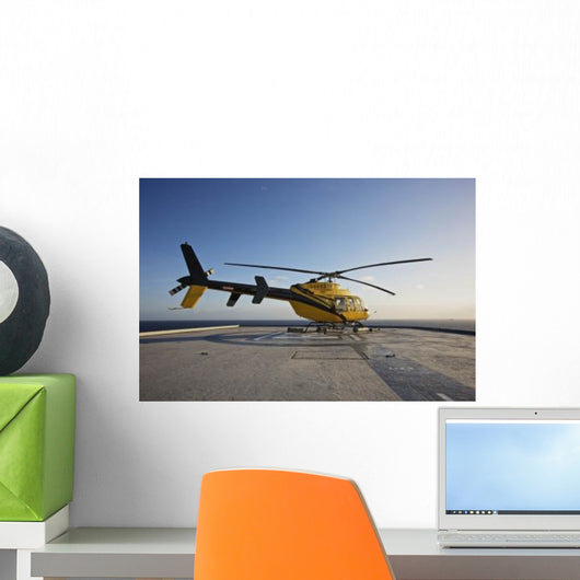 Bell 407 Utility Helicopter Wall Decal Design 9