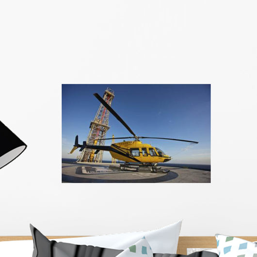 Bell 407 Utility Helicopter Wall Decal Design 8