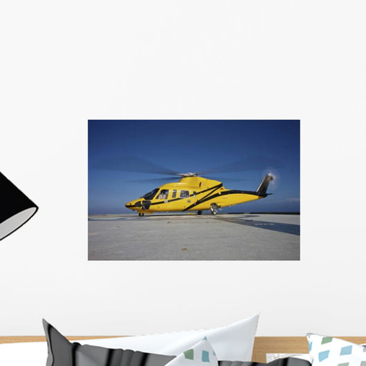 Sikorsky S-76 Utility Helicopter Wall Decal Design 6