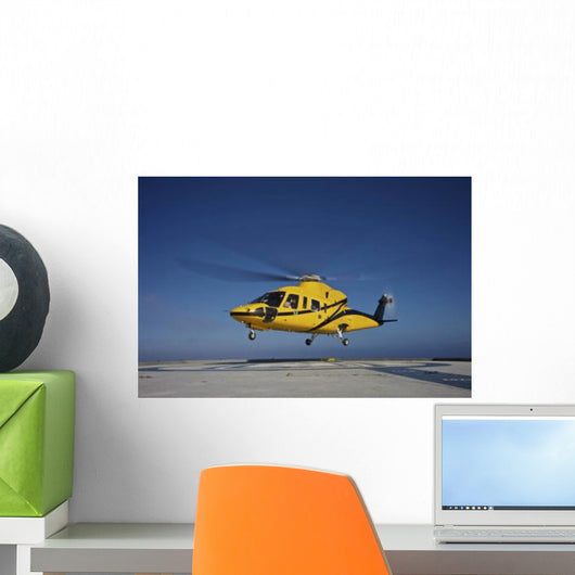 Sikorsky S-76 Utility Helicopter Wall Decal Design 4