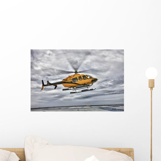 Bell 407 Utility Helicopter Wall Decal Design 5