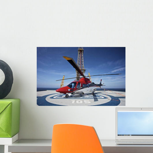Agustawestland Aw109e Utility Helicopter Wall Decal Design 6