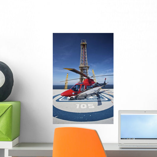Agustawestland Aw109e Utility Helicopter Wall Decal Design 5