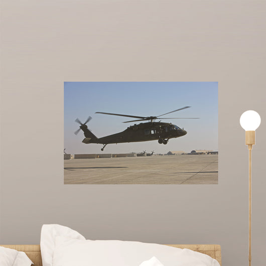 Uh-60 Black Hawk Landing Wall Decal