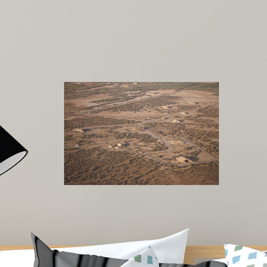 Aerial Unknown Iraqi Installations Wall Decal Design 1