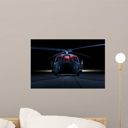Uh-60 Black Hawk Helicopter Wall Decal Design 4