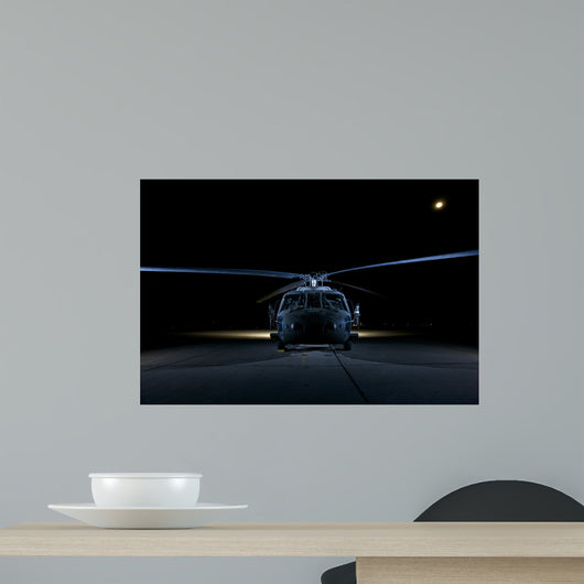 Uh-60 Black Hawk Helicopter Wall Decal Design 3