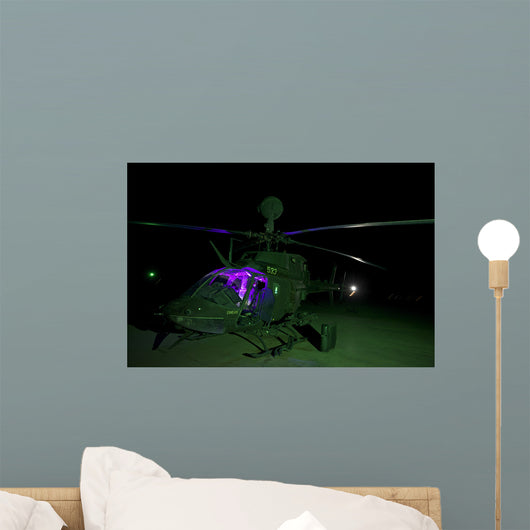 Oh-58d Kiowa Helicopter Wall Decal