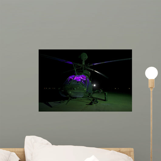 Oh-58d Kiowa Helicopter Cob Wall Decal Design 3