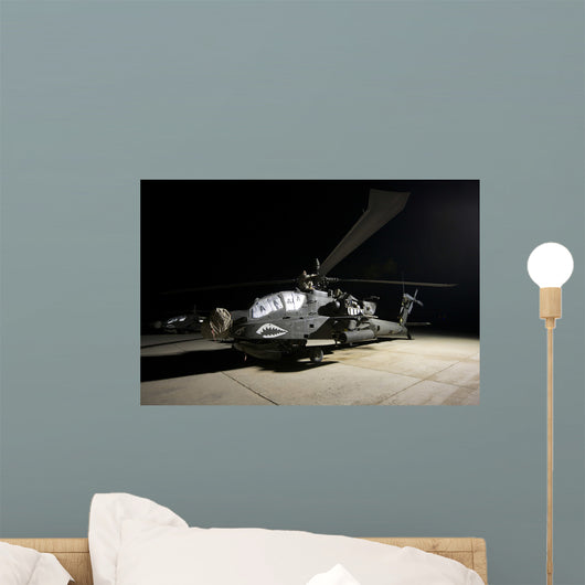 Maintenance Crew Work Ah-64d Wall Decal