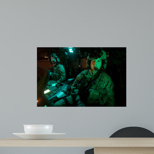 Pilots Sitting Cockpit Uh-60 Wall Decal Design 2