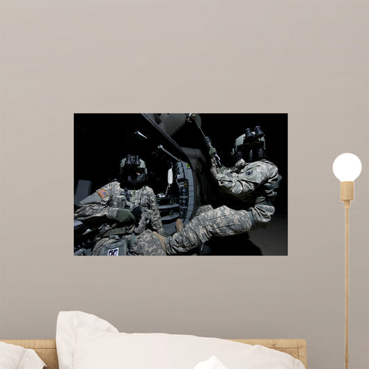 Crew Chief Sits Doorway Wall Decal Design 3