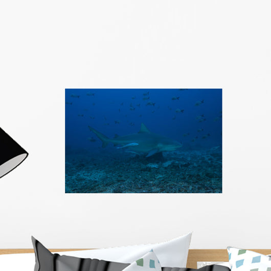 Large Bull Shark Bistro Distant Right Wall Decal
