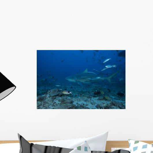 Large Bull Shark Bistro Distant Wall Decal