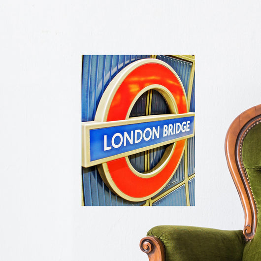 London Bridge Underground Sign Wall Decal