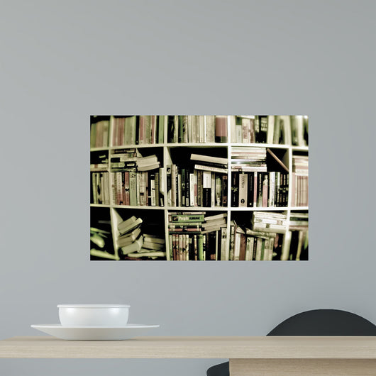 Books Shelves Wall Decal