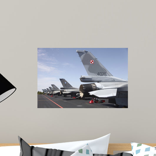 Row F-16 Jets from Wall Decal