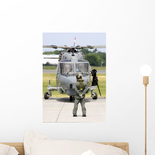 Crewmember Stands Front Sea Wall Decal