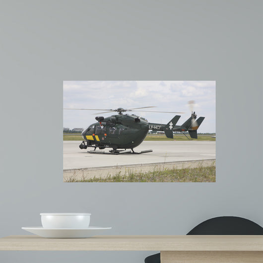 Eurocopter Ec145 Helicopter Lithuanian Wall Decal