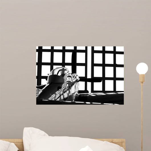 P-51 Mustang Parked Aircraft Wall Decal