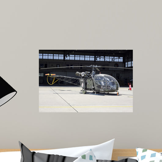 Alouette Ii Helicopter Portuguese Wall Decal