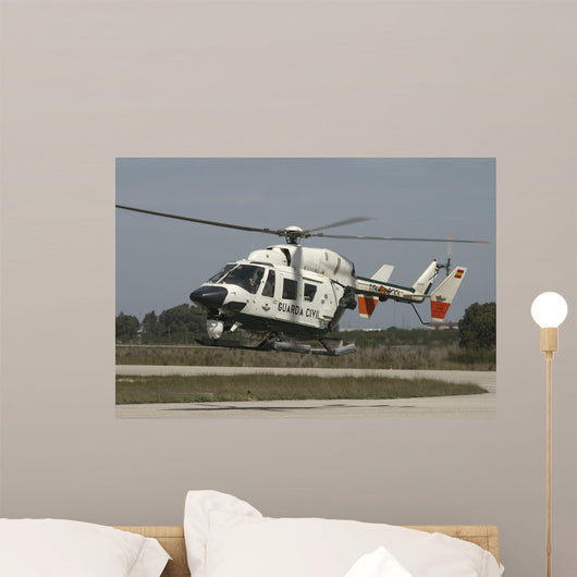 Bk117 Utility Helicopter Spanish Wall Decal