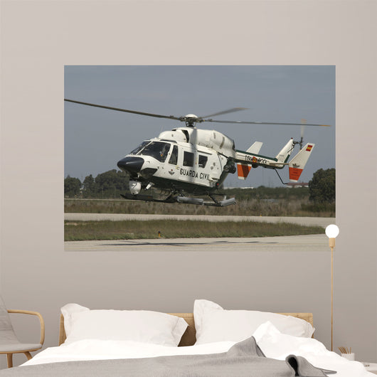 Bk117 Utility Helicopter Spanish Wall Decal