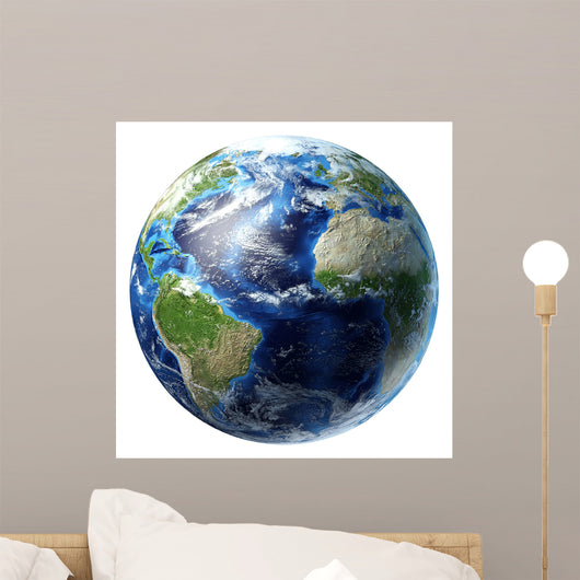 3D Rendering Planet Earth Wall Decal Design 22