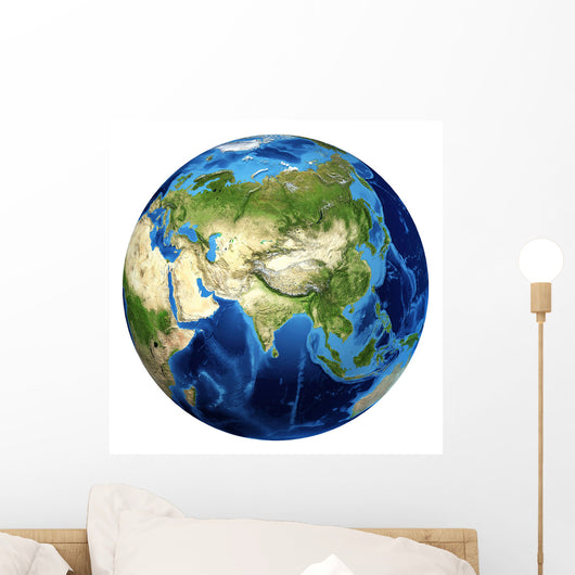 3D Rendering Planet Earth Wall Decal Design 20