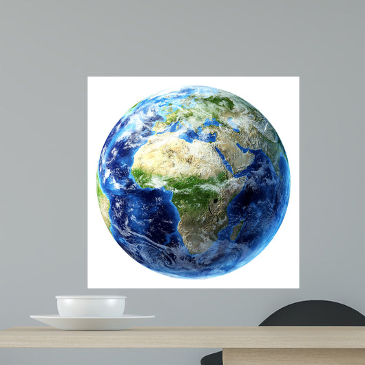 3D Rendering Planet Earth Wall Decal Design 13