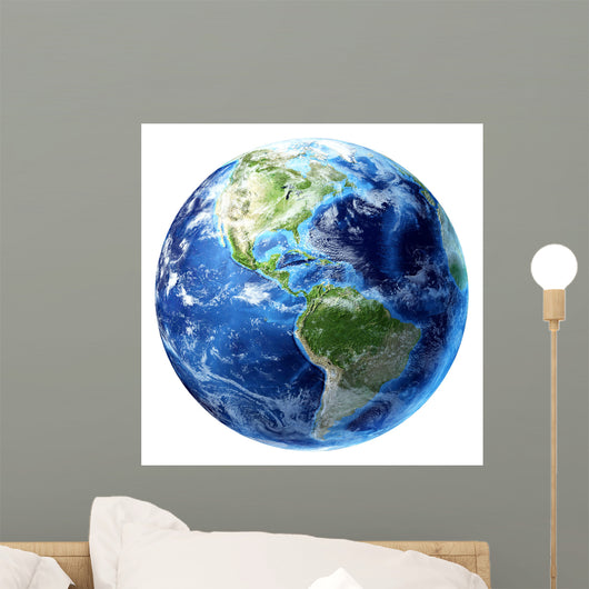 3D Rendering Planet Earth Wall Decal Design 12