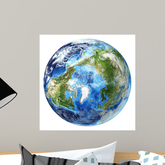 3D Rendering Planet Earth Wall Decal Design 7