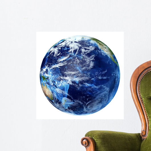 3D Rendering Planet Earth Wall Decal Design 5