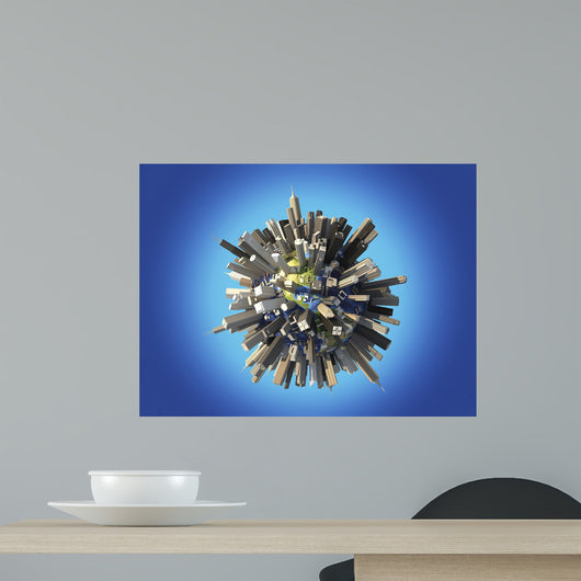 Planet Earth Covered Huge Wall Decal