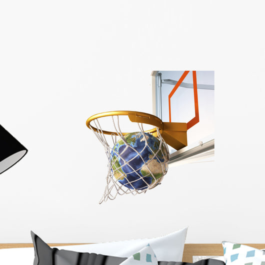 3D Rendering Planet Earth Wall Decal Design 4