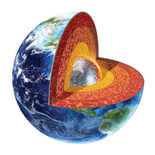 Cross Section Planet Earth Wall Decal Design 1