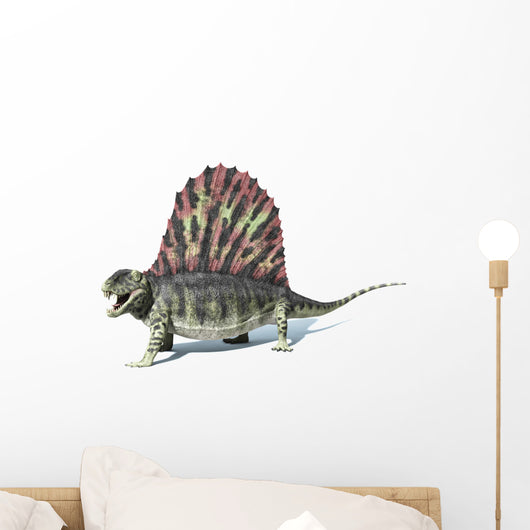 3D Rendering Dimetrodon Dinosaur Wall Decal Design 2