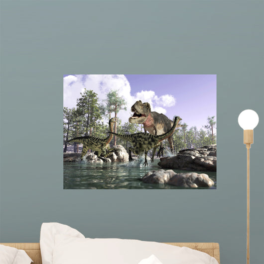 Tyrannosaurus Rex Hunting Wall Decal